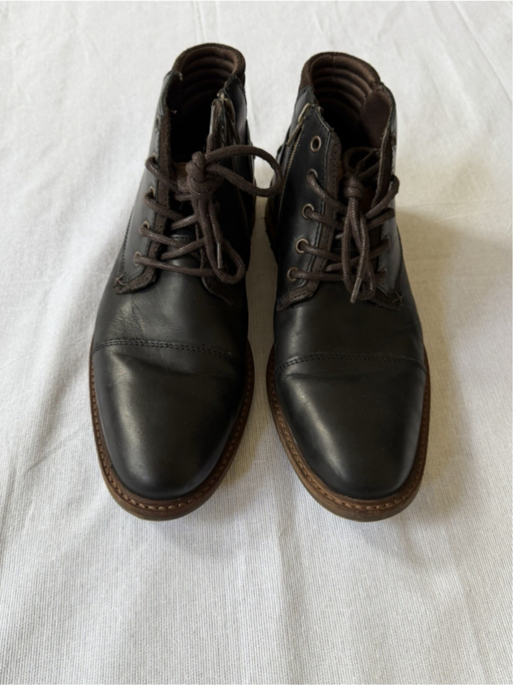 Bull Boxer Mens Holten Black Leather Chukka Boots. Size 10